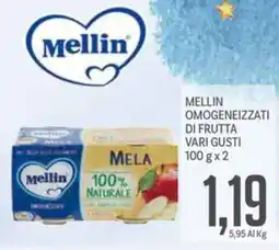 Supermercati Piccolo Mellin omogeneizzati di frutta offerta