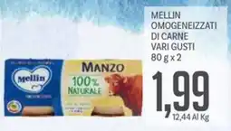 Supermercati Piccolo Mellin omogeneizzati di carne offerta