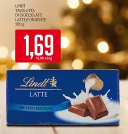 Supermercati Piccolo Lindt tavoletta di cioccolato latte/fondente offerta