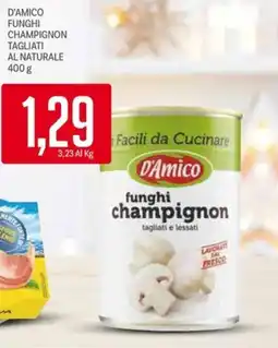Supermercati Piccolo D'amico funghi champignon tagliati al naturale offerta