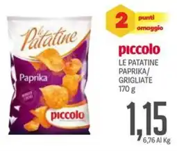 Supermercati Piccolo Piccolo le patatine paprika/ grigliate offerta