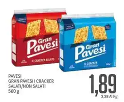 Supermercati Piccolo Pavesi gran pavesi i cracker salati/non salati offerta