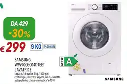 IperFamila SAMSUNG WW90CGC04DTEET LAVATRICE offerta