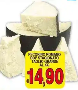 Iper Triscount Pecorino romano dop stagionato taglio grande offerta