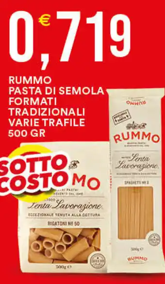 Vantaggio Cash&Carry Rummo pasta di semola formati tradizionali offerta