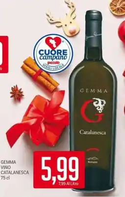 Supermercati Piccolo Gemma vino catalanesca offerta