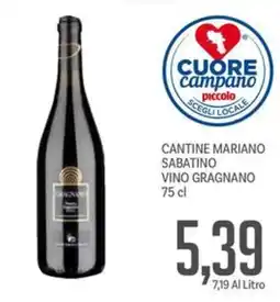 Supermercati Piccolo Cantine mariano sabatino vino gragnano offerta