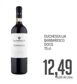 Supermercati Piccolo Duchessa lia barbaresco docg offerta