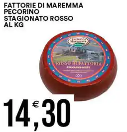 Vantaggio Cash&Carry Fattorie di maremma pecorino stagionato rosso offerta