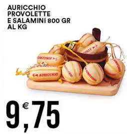 Vantaggio Cash&Carry Auricchio provolette e salamini offerta