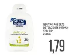 Supermercati Piccolo Neutro roberts detergente intimo offerta