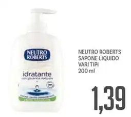 Supermercati Piccolo Neutro roberts sapone liquido offerta