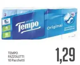 Supermercati Piccolo Tempo fazzoletti 10 pacchetti offerta