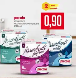 Supermercati Piccolo Piccolo assorbenti anatomico/giorno/notte offerta