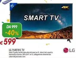 IperFamila LG 75UR781C SMART TV offerta