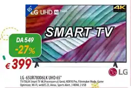 IperFamila LG 65UR78006LK UHD 65" SMART TV offerta