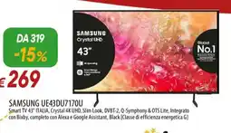 IperFamila SAMSUNG UE43DU7170U Smart TV 43" offerta