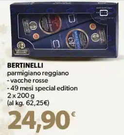 Supermercati Dok BERTINELLI parmigiano reggiano -vacche rosse offerta