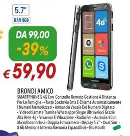IperFamila BRONDI AMICO SMARTPHONE S 4G offerta