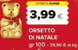Oasi Orsetto di natale offerta