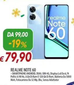 IperFamila REALME NOTE 60 -SMARTPHONE ANDROID, DUAL-SIM 4G offerta