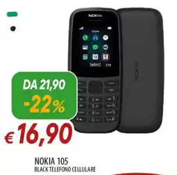 IperFamila NOKIA 105 black telefono cellulare offerta