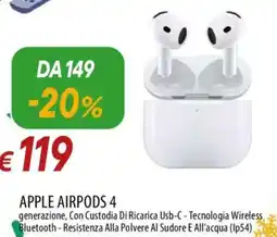 IperFamila APPLE airpods 4 offerta