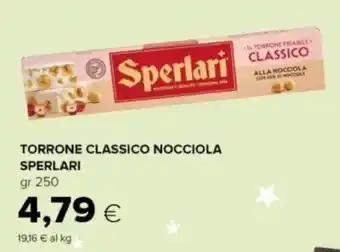 Oasi Torrone classico nocciola SPERLARI offerta