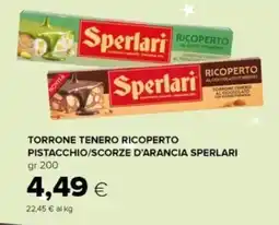 Oasi Torrone tenero ricoperto pistacchio/scorze d'arancia SPERLARI offerta