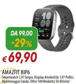 IperFamila AMAZFIT BIP6 Smartwatch offerta