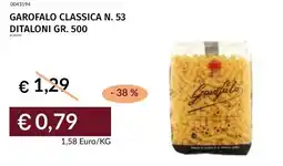 Prezzemolo e Vitale Garofalo classica n. 53 ditaloni offerta