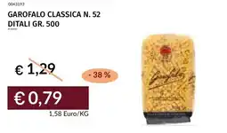 Prezzemolo e Vitale Garofalo classica n. 52 ditali offerta