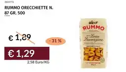Prezzemolo e Vitale Rummo orecchiette n. 87 offerta