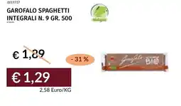 Prezzemolo e Vitale Garofalo spaghetti integrali n. 9 offerta