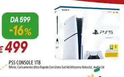 IperFamila SONY PS5 console 1TB offerta