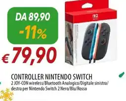IperFamila Controller nintendo switch offerta