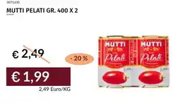 Prezzemolo e Vitale Mutti pelati offerta
