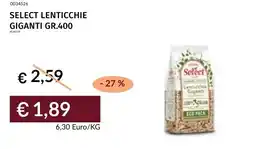 Prezzemolo e Vitale Select lenticchie giganti offerta
