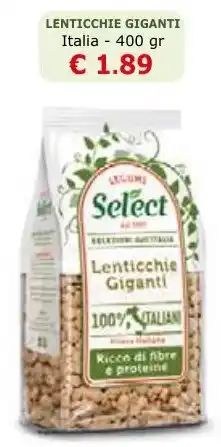 Prezzemolo e Vitale Lenticchie giganti offerta