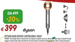 IperFamila · DYSON HAIR DRYER SUPERSONIC HD07 offerta