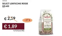 Prezzemolo e Vitale Select lenticchie rosse offerta