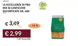 Prezzemolo e Vitale Le eccellenze di p&v mix di lenticchie decorticate offerta