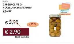Prezzemolo e Vitale Giu giu olive di nocellara in salamoia offerta