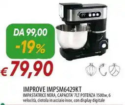IperFamila IMPROVE IMPSM6429KT IMPASTATRICE NERA offerta