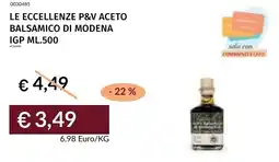 Prezzemolo e Vitale Le eccellenze p&v aceto balsamico di modena igp offerta