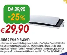 IperFamila ARDES 7V03 DIAMOND -Macchina Sottovuoto offerta