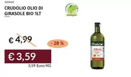 Prezzemolo e Vitale Crudolio olio di girasole bio offerta