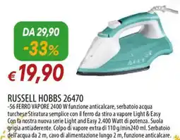 IperFamila RUSSELL HOBBS 26470 -56 FERRO VAPORE 2400 W offerta