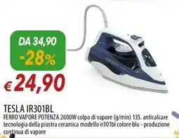 IperFamila TESLA IR301BL FERRO VAPORE POTENZA 2600W offerta