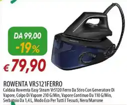 IperFamila ROWENTA VR5121FERRO Caldaia Rowenta Easy Steam offerta